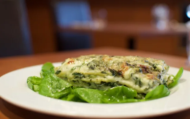 Domácí lasagne se špenátem