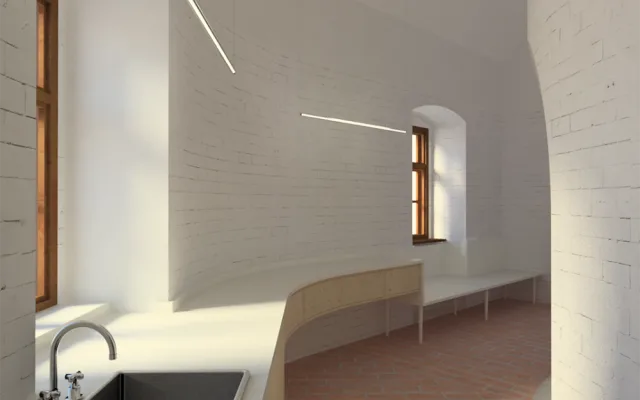 Vizualizace prostoru od architektonického studia Raketoplán