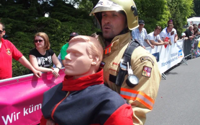 Olomoucký hasič Michal Přecechtěl vybojoval druhé místo v mezinárodní soutěži Toughest Firefighter Alive