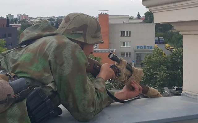 VIDEO: V Hejčíně se točil krátký dokument o boji na Mayově vile mezi Němci a Sověty