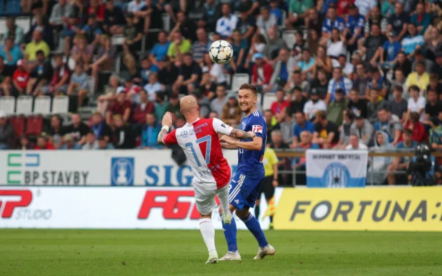 FOTOGALERIE: Slavia nadělila na úvod ligy Sigmě tři góly, z domácích zářil nováček Pilař