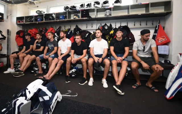 FOTO: Česká hokejová reprezentace trénuje v Přerově, v nominaci je osm hráčů z NHL