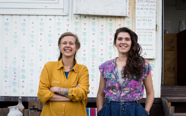 Natálie Barcalová a Aneta Kohoutová (Sauna NUUK)