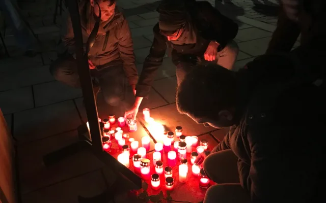 FOTO/VIDEO: Lidé si v Olomouci připomněli padesát let od smrti Jana Palacha