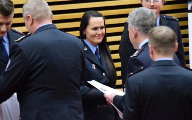 FOTO: V Olomouci byli oceněni nejlepší policisté. Předány byly i medaile za věrnost