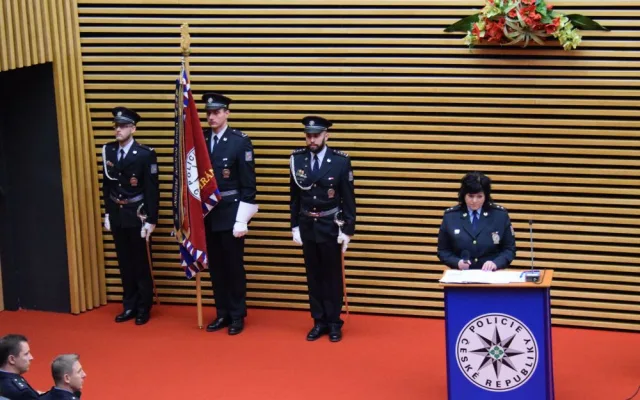 FOTO: V Olomouci byli oceněni nejlepší policisté. Předány byly i medaile za věrnost