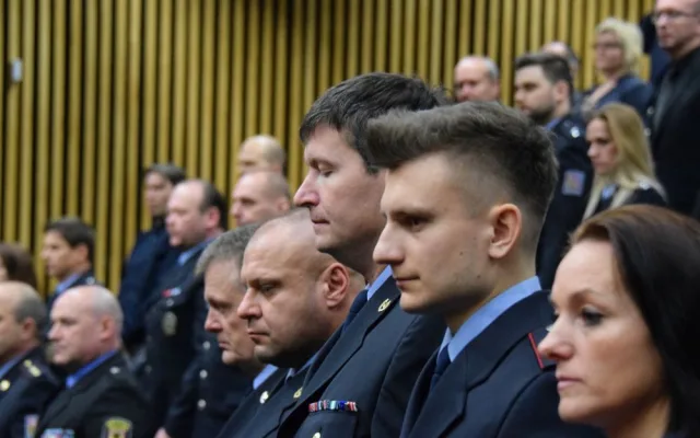 FOTO: V Olomouci byli oceněni nejlepší policisté. Předány byly i medaile za věrnost
