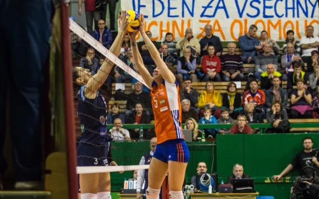 FOTOGALERIE: Olomoucké volejbalistky padly s Rumunkami v odvetném utkání Evropského poháru
