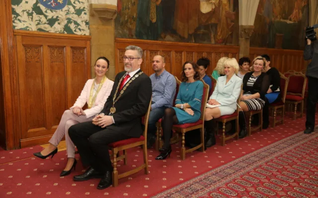 FOTO: Na radnici vítali prvního Olomoučánka letošního roku