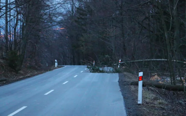 FOTO: V hlavní roli opět silný vítr. Hasiči ve středu vyjížděli k téměř dvaceti případům