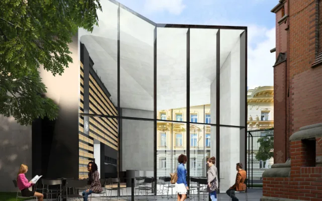 FOTO: U Červeného kostela v Olomouci vyroste moderní přístavba