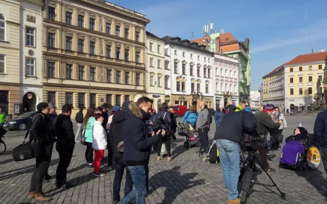 FOTO/VIDEO: Milan Langer vyrazil se skupinou nadšenců na pouť z Olomouce do Španělska