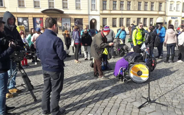 FOTO/VIDEO: Milan Langer vyrazil se skupinou nadšenců na pouť z Olomouce do Španělska