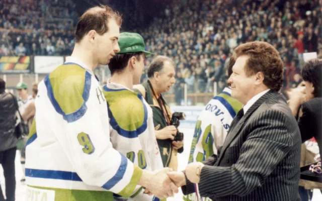 FOTOGALERIE: Mistři z roku 1994 oslaví v Olomouci s fanoušky čtvrtstoletí od zisku titulu
