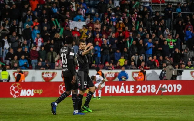 FOTOGALERIE: Finále MOL Cupu v Olomouci ovládla Slavia. Nad Baníkem vyhrála 2:0
