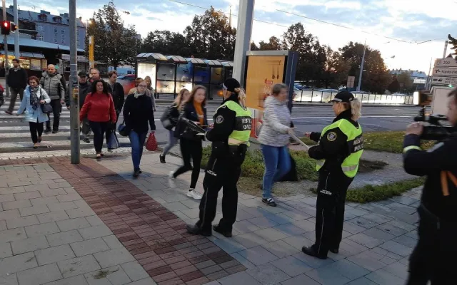 FOTO: Policisté v Olomouci kontrolovali cyklisty