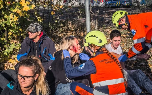 FOTOGALERIE: Podívejte se na fotky z velkého cvičení záchranných složek v Olomouci