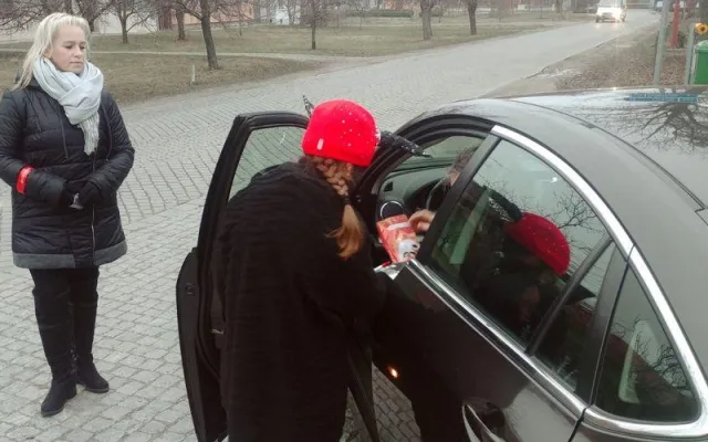 Děti ve Smržicích pomáhaly policistům s kontrolami