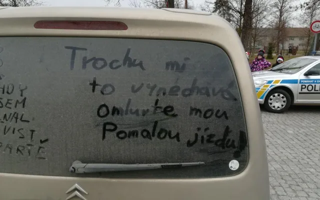 Děti ve Smržicích pomáhaly policistům s kontrolami