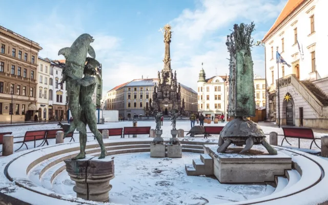 FOTO: Takhle to vypadalo loňský leden v centru. Dočkáme se ještě do konce tohoto ledna podobné nadílky?