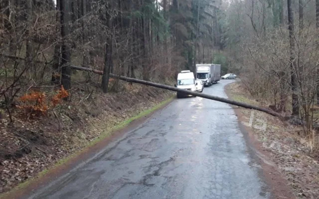AKTUALIZOVÁNO: Meteorologové varují před silným větrem. Hasiči evidují zvýšený počet výjezdů