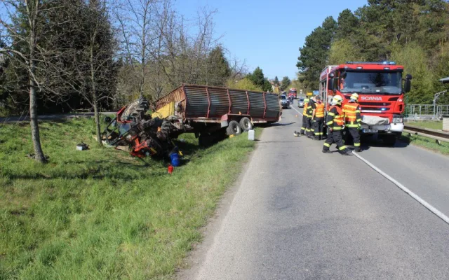 Dopravní nehoda v obci Plumlov