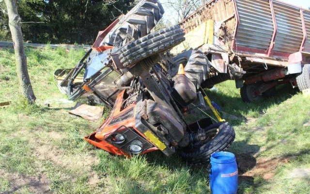 Dopravní nehoda v obci Plumlov