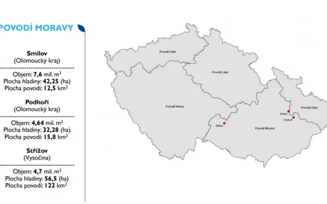 Ministr zemědělství Toman oznámil, kde chce stavět přehrady. Nejobjemnější má vzniknout v Bělkovicích