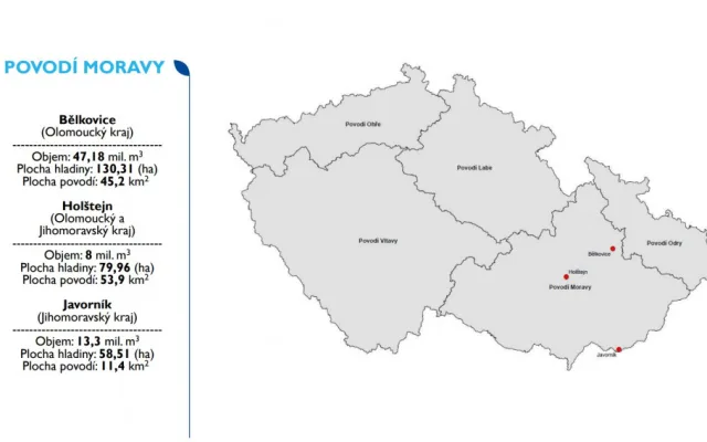 Ministr zemědělství Toman oznámil, kde chce stavět přehrady. Nejobjemnější má vzniknout v Bělkovicích