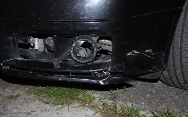 FOTO: Silně opilý cyklista zůstal ležet uprostřed silnice. Měl štěstí v neštěstí