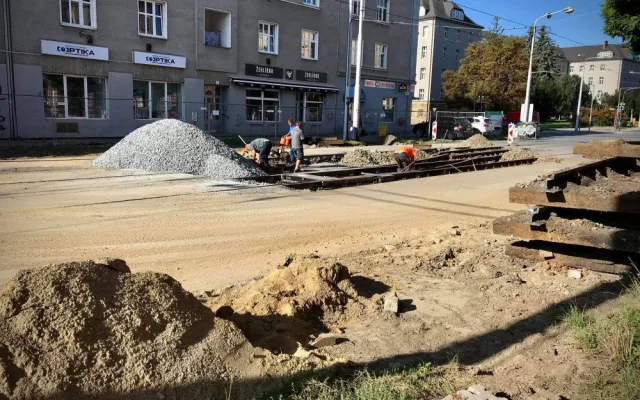 Žižkovo náměstí, konečná zastávka. Tramvaje se budou nově otáčet u Vrchního soudu