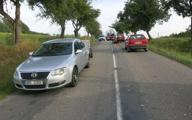 Foto z místa nehody Konice