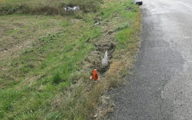Foto z místa nehody Rozstání