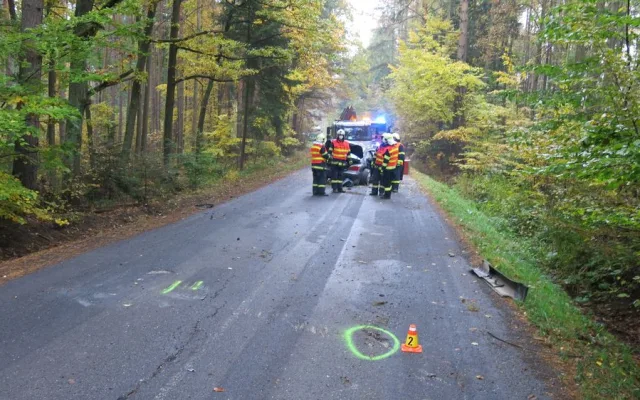 FOTO: Řidič pod vlivem drog nezvládl řízení a zdemoloval své BMW