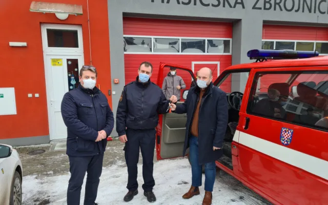 Štěpánov dostal od Olomouce darem hasičský vůz