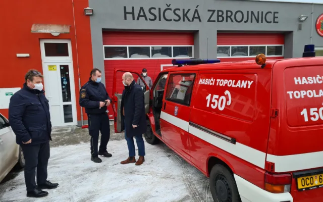 Štěpánov dostal od Olomouce darem hasičský vůz
