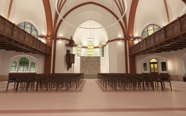 Kraj chce probudit k životu boční ochozy Červeného kostela v Olomouci