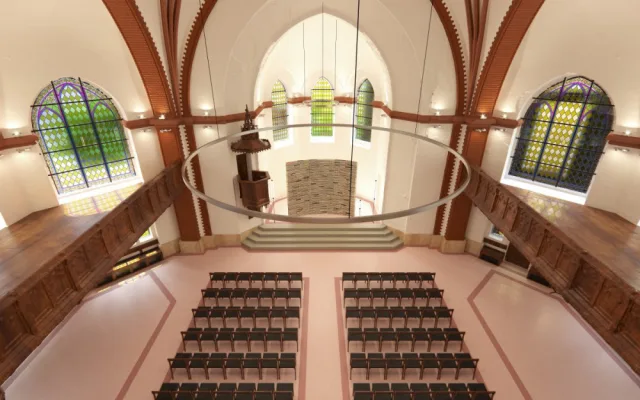 Kraj chce probudit k životu boční ochozy Červeného kostela v Olomouci