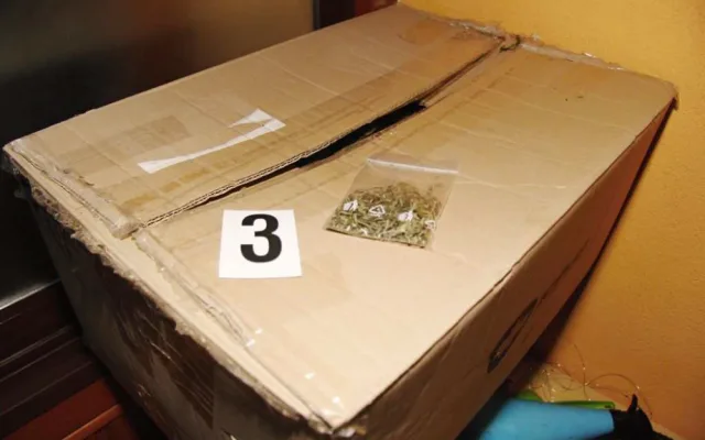 Policie našla v bytě v Hranicích krabice se třemi kilogramy marihuany
