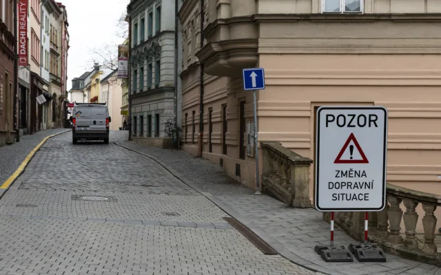 Nová trasa přes centrum Olomouce. Řidiče překvapila změna jednosměrek