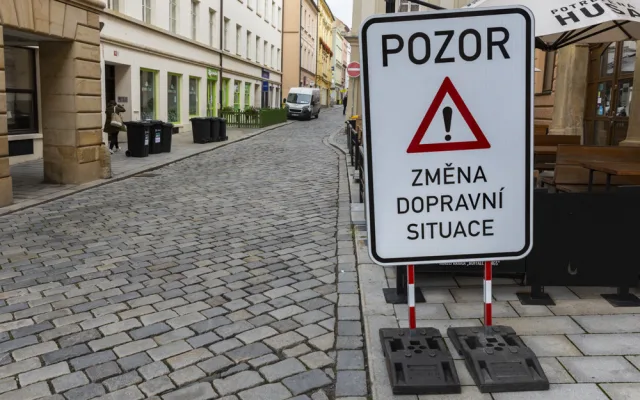 Nová trasa přes centrum Olomouce. Řidiče překvapila změna jednosměrek