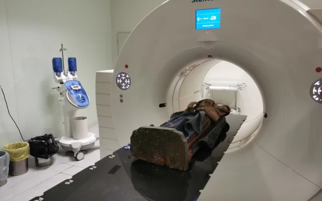 Tomograf nahlédl do nitra gotické sochy. Olomoucké Muzeum umění připravuje její restaurování
