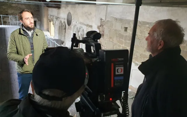 Zdíkův palác v Olomouci obsadili filmaři, natáčejí zde dokument o biskupovi
