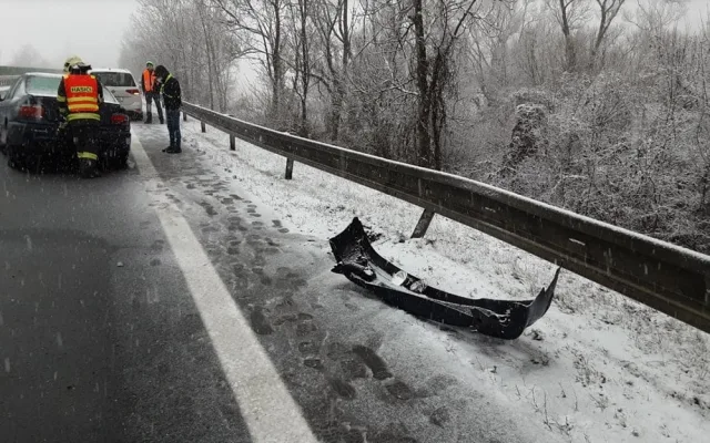 Dopravní nehoda na dálnici D35 u Bílé Lhoty