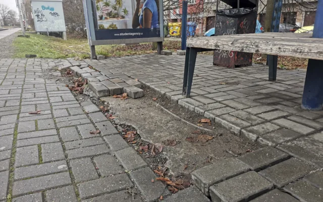 Zastávka v Olomouci nedaleko obchodní galerie Šantovka projde rekonstrukcí pravděpodobně až v červnu