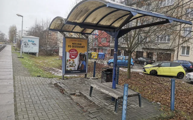Zastávka v Olomouci nedaleko obchodní galerie Šantovka projde rekonstrukcí pravděpodobně až v červnu