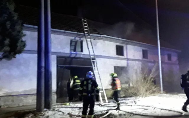 Požár domu v prostějovské místní části Vrahovice