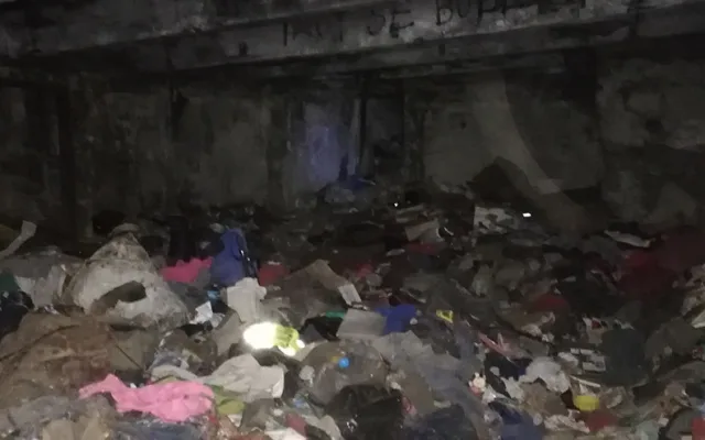 Při obnově bývalého objektu civilní obrany bylo potřeba vyklidit obrovské množství odpadu