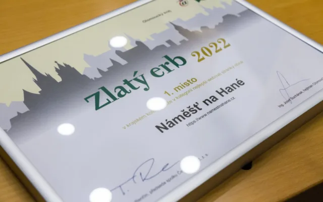Nejlepší webové stránky mají v Olomouckém kraji Zlaté Hory a Náměšť na Hané