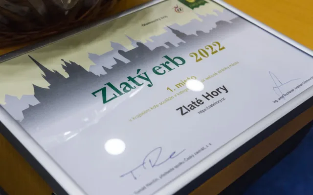 Nejlepší webové stránky mají v Olomouckém kraji Zlaté Hory a Náměšť na Hané
